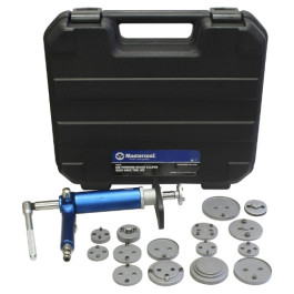 Mastercool 43050 Caliper Wind Back Tool Kit, Air-Powered Brake, 15 Piece, 3/8 inch Drive