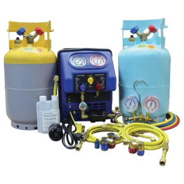 Mastercool 69372 Complete A/C Recovery Set, 30-lb DOT Tanks