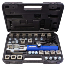 Mastercool 72485-PRC Universal Hydraulic Flaring Tool Set with GM Transmission Cooling Line Dies and Mini Tube Cutter