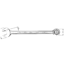 Martin 1150MM Combination Wrench, 50 mm Opening, 12-Point Box, 15 Degree Offset