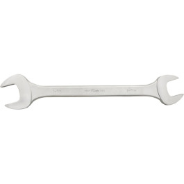 Martin 1725 Double Head Open End Wrench, 7/16 x 1/2 Inch, 15degrees Angle, Chrome Finish