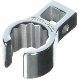 Martin BC17MM Crowfoot Wrench, 17 mm, 3/8 Inch Drive, 12-Point, Chrome Finish