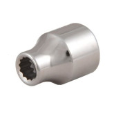 Martin H1272 2-1/4" x 3/4" Square Drive Socket, 12 Points Standard, Forged Alloy Steel, Type III Opening, 3-3/16" Overall Length
