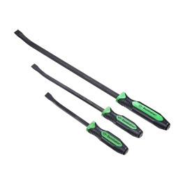 Mayhew Steel 14071GN Dominator Pro Curved Pry Bar Set, Green Handle, 12 Inch 17 Inch 25 Inch, 3 Piece