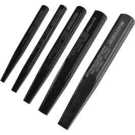 Mayhew 37332 Screw Extractor Set, 5-Piece, Black Oxide Finish