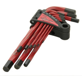 Mayhew 45053 Metric Twisted Hex Key Set, 10 Inch Overall Length, 9-Piece (1.5 mm to 10 mm)