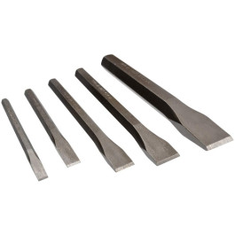 Mayhew Steel 90002 Cold Chisel Set, Blast Finish, Carded, 5 Piece Set