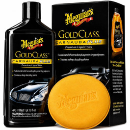 Meguiar's G7016 Gold Class Carnauba Plus Premium Liquid Wax, 16 oz