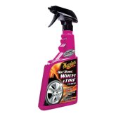 Meguiar's Hot Rims G9524 Wheel and Tire Cleaner, 24 oz Aerosol, Clear, Liqu