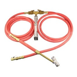 Milton 550 Dual Truck Tire Inflator Gauge, Heavy Duty, Dual Head, Two 7 ft