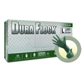 Ansell MICROFLEX Dura Flock DFK-608 Gloves Nitrile Industrial Grade, Large, 50-Pack