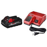 Milwaukee Tool 48-59-1835 M18 REDLITHIUM High Output CP3.0 Starter Kit with One 3.0Ah Battery and Charger
