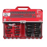 Milwaukee 49-66-6805 Shockwave Impact Duty 3/8" Drive Deep Impact Socket Set, SAE and Metric, 36 Pieces, PACKOUT Low-Profile Organizer