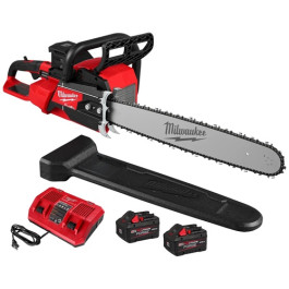 Milwaukee 2827-22 M18 FUEL 20" Dual Battery Chainsaw Kit, Two FORGE XC8.0 B
