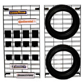 Martins Industries MWG-2448-KIT Wall Grid Tire Display with Hooks