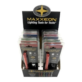 Maxxeon MXN03010 WorkStar Mixed Display Rechargeable LED Penlights USB-C, 3