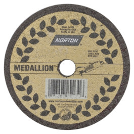 Norton 89034 Medallion SGZ CA Cut-off Wheel, 3" Diameter, 3/16" Thickness,