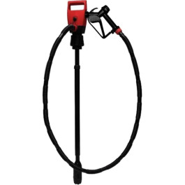 Milton ZEELINE 7019L Lithium Powered Battery Drum Pump, 7 GPM, 5.3 PSI, with Nozzle and Pickup Tube