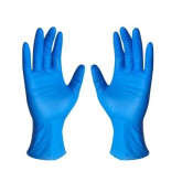 Blue Disposable Nitrile Industrial Powder Free Gloves, 5 Mil, Large, Box of 100