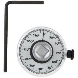 OTC 4554 Torque Angle Gauge, 1/2" Drive, 360° Scale in 2° Increments, Measures Angle of Rotation After Pre-Torque