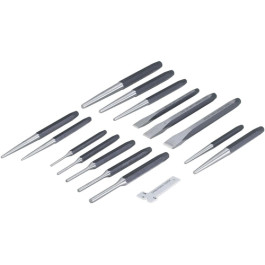 OTC 4600 Punch and Chisel Set, 16-Piece, Heat-Treated Chrome Vanadium Steel