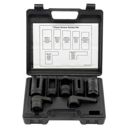 OTC 4673 Sensor Socket Set, 7-Piece Kit for O2 Sensors, Vacuum Switches, Thermal & Oil Pressure Units