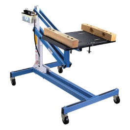 OTC 1585A Powertrain Lift, 1,250 lb Capacity, Hydraulic, Adjustable Height, Tilting Plate, Compact Design