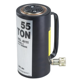 OTC 4111 55-Ton Aluminum Ram, Single-Acting Spring-Return with Half Coupler