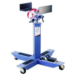 OTC 5078 Air-Assisted High-Lift Transmission Jack,  2000 lbs Capacity, Steel Tubular Frame with Allison Adapter