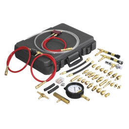 OTC 6550 Master Fuel Injection Kit, Steel Pressure Gauge & 35 Adapters