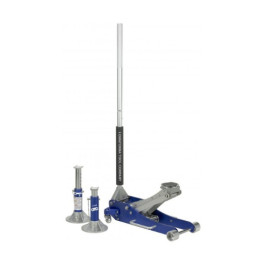OTC LDJA2-SET 2 Ton Aluminum Racing Service Jack and Jack Stand Set, Quick-Lift, 2-Ton Capacity