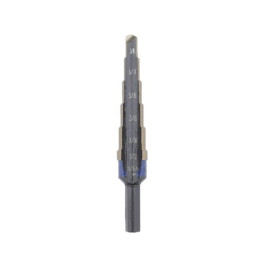 IRWIN Hanson 10232CB Unibit Step Drill Bit, 1/16" to 1/4", 6-Steps, Cobalt Alloy Steel