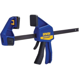 IRWIN 1964718 Quick-Grip Medium Duty One-Handed Bar Clamp and Spreader, 12" Capacity, 300 lb Clamping force