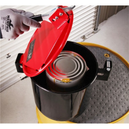 New Pig DRM1211 PIG Burpless Tall Steel Drum Funnel, 2 Inch NPT, for 30 and