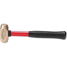 Stanley 1430G Brass Hammer, 1-1/2 Lb, Brass Head, Fiberglass Handle, 13-1/2