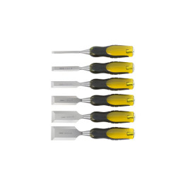 Proto 16-971 6 Piece Wood Chisel Set, Thru Tang, Sizes 1/4 Inch to 1-1/2 Inches
