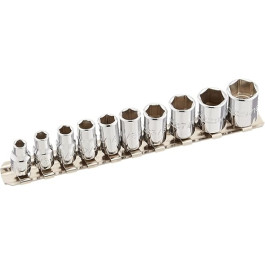 Stanley Proto 47106 10-piece, 1/4" drive, 6-point socket set