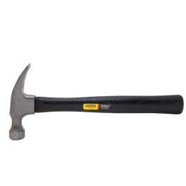 Stanley 51-716 16 oz Rip Claw Wood Handle Nail Hammer, Smooth Face, Hickory Handle
