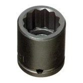 Stanley Proto 7412 Impact Socket, 1/2" Dr, 3/8", 12 Point