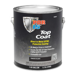 POR-15 45901 Top Coat Paint, Direct to Metal, Chassis Black, 1 gallon