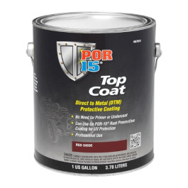 POR-15 46701 Top Coat Paint, Direct to Metal, Red Oxide, 1 Gallon