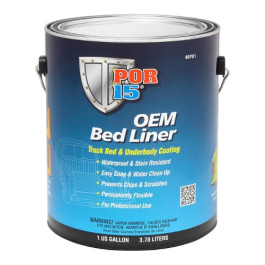POR-15 49701 OEM Bed Liner, Truck Bed and Underbody Coating, Black, 1 Gallon