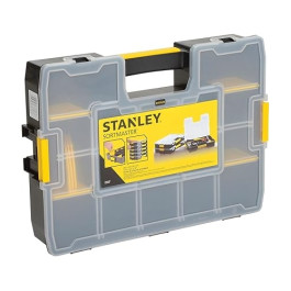 Stanley ST14027 SortMaster Tool Organizer, Adjustable Compartments, Yellow And Black, 16-3/4 Inch x 13 Inch x 3-3/8 Inch