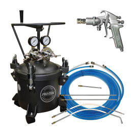Pro-Tek 7105M 2-1/2 Gallon Rustproofing System with Agit, Includes Spray Gun, Hose, and Wands