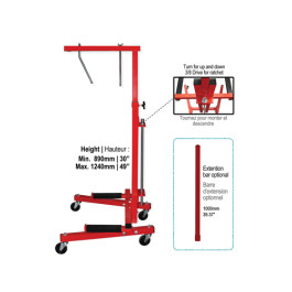 Pro-Tek EQ-160DL Car Door Support, Steel, 30" to 49" Height