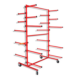 Pro-Tek EQ-300BR-2 Adjustable Bumper Rack, 10 Bumper Capacity, 35.4" x 39.3