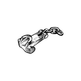 Mo-Clamp 4130 Hole Plug, Four-Way Anchoring Tool, 3/8 Inch Chain Compatibility, 5 Ton Capacity