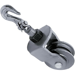 Mo-Clamp 5815 Down Pulley/Snap Block Assembly, 5" Capacity, Heat Treated Steel