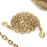 Mo-Clamp 6011 Chain with Welded Ship Hook, Size  3/8" x 10' length