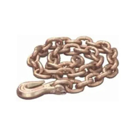 Mo-Clamp 6013 Chain with Alloy Slip Hook, 3/8" x 12 Feet, Grade 70 Steel, 6,600 lbs Working Load Limit